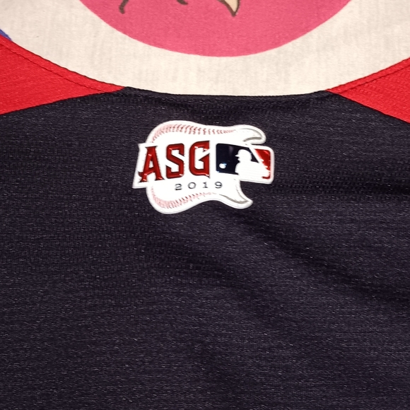 2019 Cleveland MLB All Star Game Sleeveless Baseball Jersey Authentic Majestic - Picture 8 of 8
